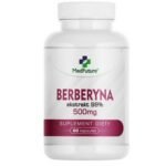 Berberine is a chemical compound that occurs naturally in certain plants, such as barberry. It is used in traditional medicine and dietary supplementation for its health benefits, such as support for healthy blood sugar levels, a healthy cardiovascular system, and other properties.