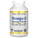 California Gold Nutrition, Omega-3, aceite de pescado premium respalda un sistema inmunológico generalmente saludable