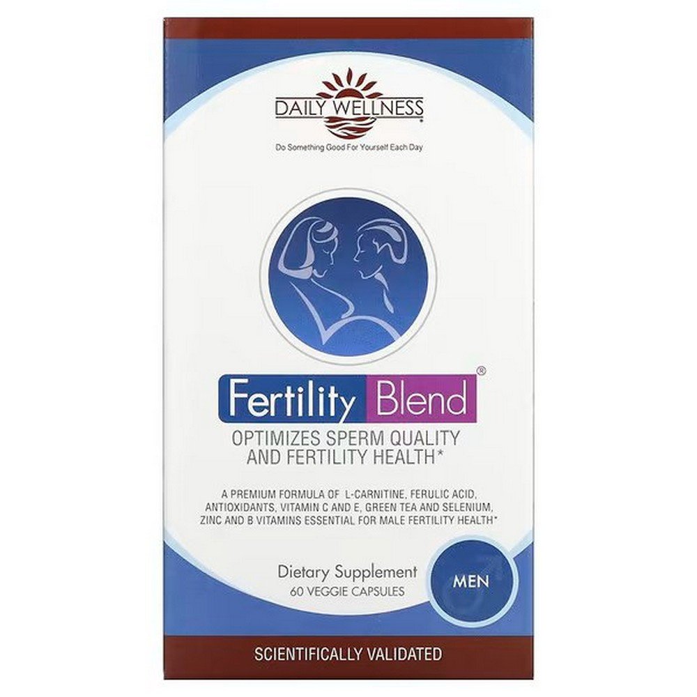 daily wellness companyfertility blendmale fertility support blend60 vegetarian capsules Optimise la qualité du sperme et la santé de la fertilité