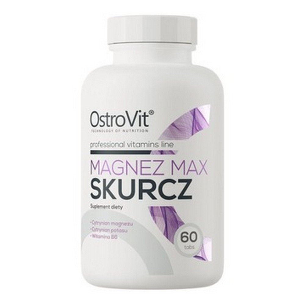 magnesium max contraction 60 tabs OstroVit Magnez Max Spasm is a dietary supplement that is a source of magnesium in a highly bioavailable form.