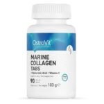 OstroVit Marine Collagen + Hyaluronic Acid + Vitamin C is a modern dietary supplement in the form of tablets, the ingredients contained in it can help improve skin elasticity and the health of cartilage, gums, bones and teeth.
