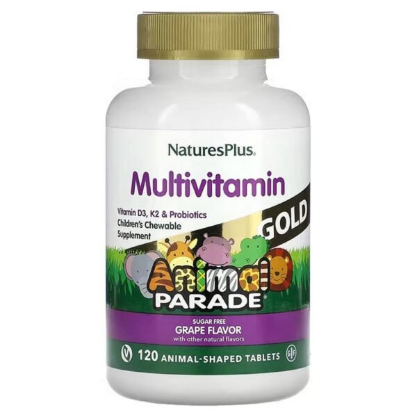 UNA FÓRMULA ESPECIAL PARA NIÑOS: cada tableta proporciona vitamina D3 (500 UI), vitamina K2, probióticos, oligoelementos, enzimas y alimentos integrales orgánicos Gold Standard.