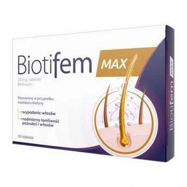 Biotifem Max is used to supplement biotin deficiency and prevent the consequences of its deficiency.