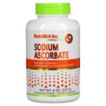 El ascorbato de sodio NutriBiotic® es un polvo cristalino tamponado, no amargo, no ácido, totalmente reaccionado y que combina vitamina C 100% de grado farmacéutico.