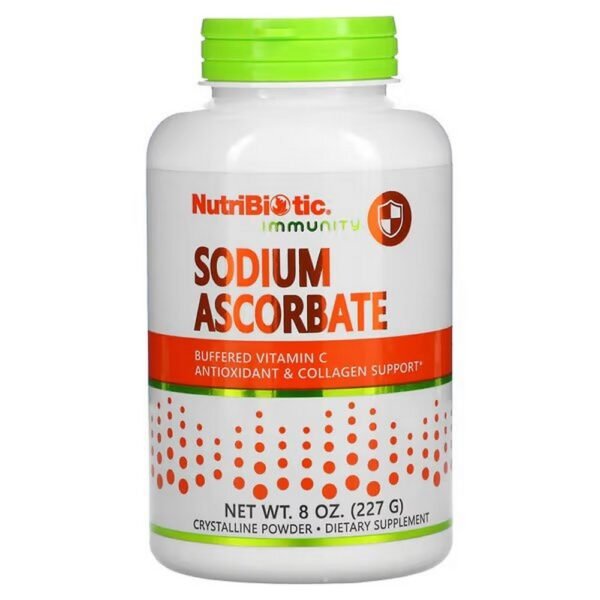El ascorbato de sodio NutriBiotic® es un polvo cristalino tamponado, no amargo, no ácido, totalmente reaccionado y que combina vitamina C 100% de grado farmacéutico.