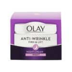 Cream that visibly reduces the appearance of fine lines and wrinkles overnight.