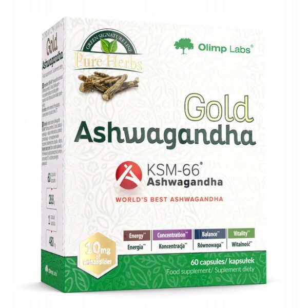 ENERGY - ashwagandha has a beneficial effect on the body's energy management.
