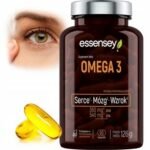 Dietary supplement ESSENSEY OMEGA 3 FORTE contains eicosapentaenoic acid (EPA) and docosahexaenoic acid (DHA), which contribute to the proper functioning of the heart. The beneficial effect occurs when consuming 250 mg of EPA and DHA per day.