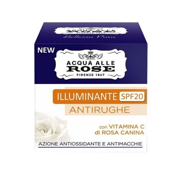 Anti-wrinkle illuminating cream SPF20 with Rosehip vitamin C.