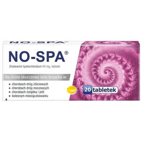 No-Spa is a medicinal product used in the treatment of spasms of smooth muscles in the abdominal and pelvic organs, i.e. in the digestive tract (stomach and intestines), biliary and urinary tracts, and in women also the reproductive tract.