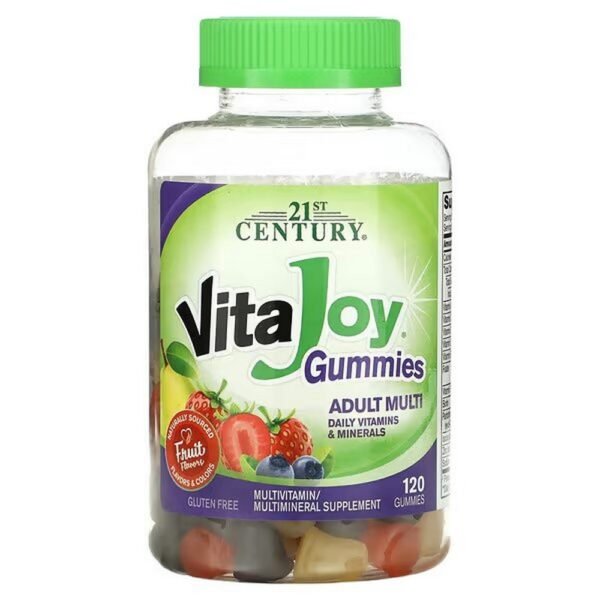 21st Century® VitaJoy® multi-fruit gummies for adults supplement your daily vitamin needs.