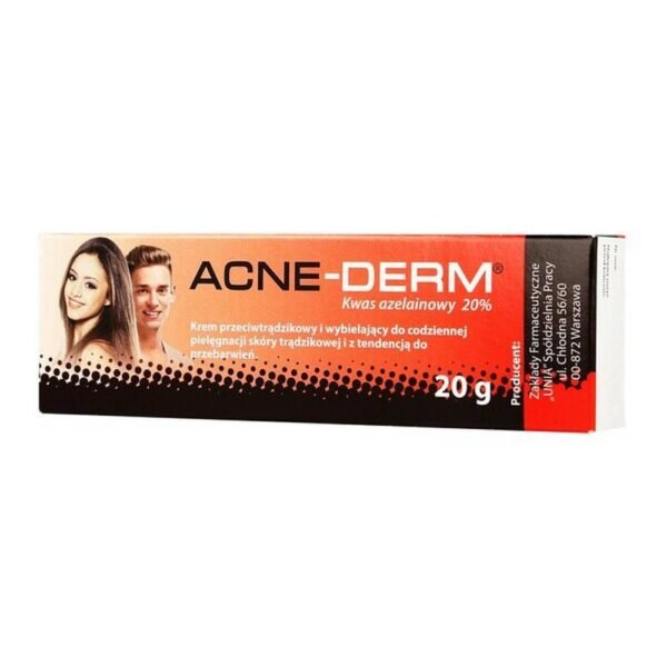 Acne Whitening Cream – This contains 20% azelaic acid which works against acne and whitens discoloration.