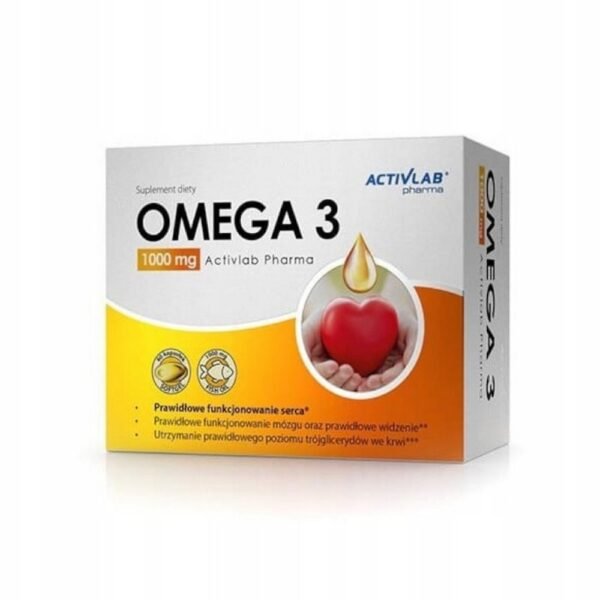 Omega 3 1000 mg Activlab Pharma is the highest quality Omega 3 acids. The best raw materials were used for their production - 1000 mg of fish oil.