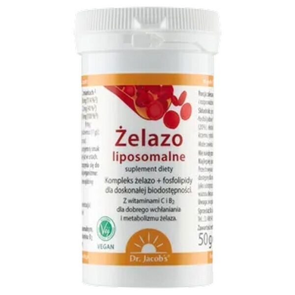 Iron for blood formation, concentration and more energy. Iron in a phospholipid complex for good absorption. High absorption Liposomal iron Pleasant mango flavor Also great for children