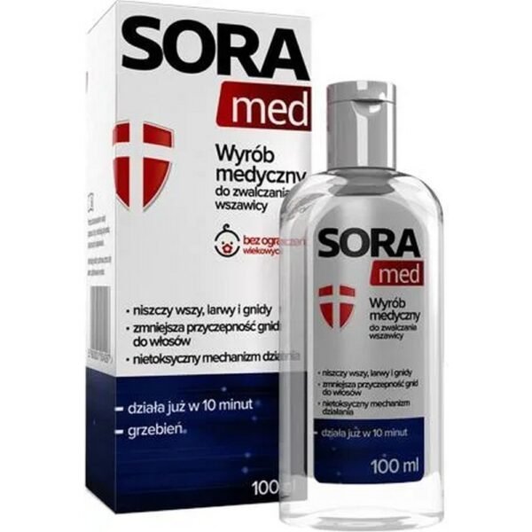 SORA med is a medical product that is effective and non-toxic against head lice.