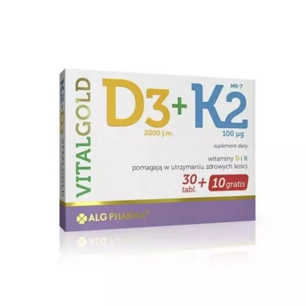 Do your gums bleed when you brush your teeth? Or maybe you have trouble falling asleep or your wounds do not want to heal quickly? These may be symptoms of vitamin K2 or D deficiency . In order to properly take care of your health, bones and immune system, it is very important that you provide your body with the appropriate dose of these two vitamins.