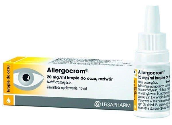 ALLERGOCROM EYE DROPS 10 ML EYE DROPS FOR CONJUNCTIVITIS, REDNESS OF THE EYES