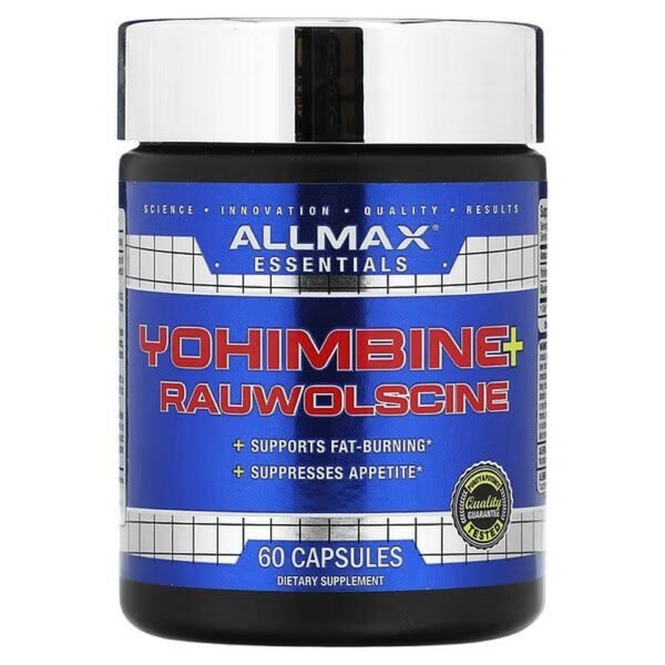 ALLMAX, Yohimbine HCI + Rauwolscin supports fat burning and suppresses appetite