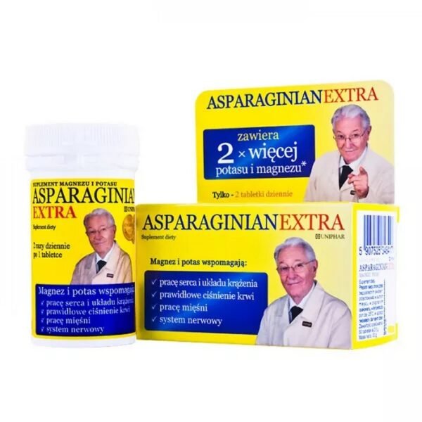 The dietary supplement Aspartian extra is intended for adults with increased demand for magnesium and potassium.