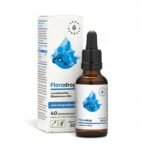Aura Herbals Floradrop dietary supplement is a vegan product designed to support intestinal microflora.