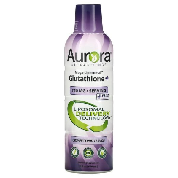 Aurora Nutrascience, Mega-Liposomal Glutathione+, Plus Vitamin C, Liposomal Glutathione+, Aurora Nutrascience, Mega-Liposomal Glutathione+, Plus Vitamin C, liposomales Glutathion+, Bio-Früchte, 750 mg, 480 ml (16 fl. oz.) Organic Fruit, 750 mg, 480 ml (16 fl. oz.)