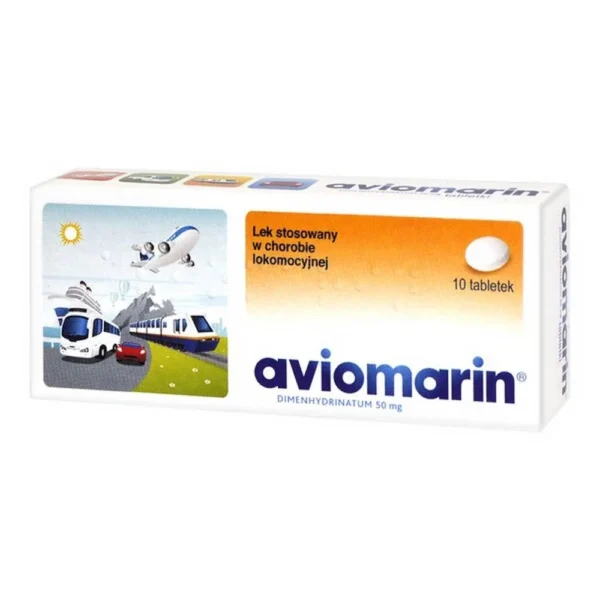 Teva Pharmaceutical Industries Ltd,Aviomarin 50mg, 10 tablets,Aviomarin 50mg, 10 tabletek