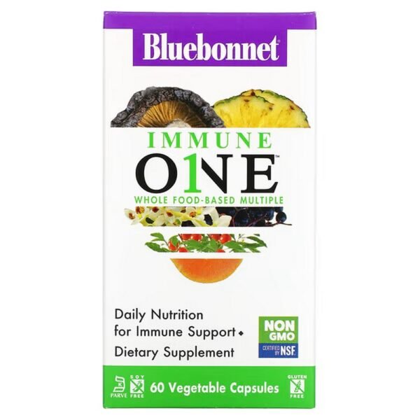 Bluebonnet Nutrition, Immune One, Whole Food Based Multiples for immune system.