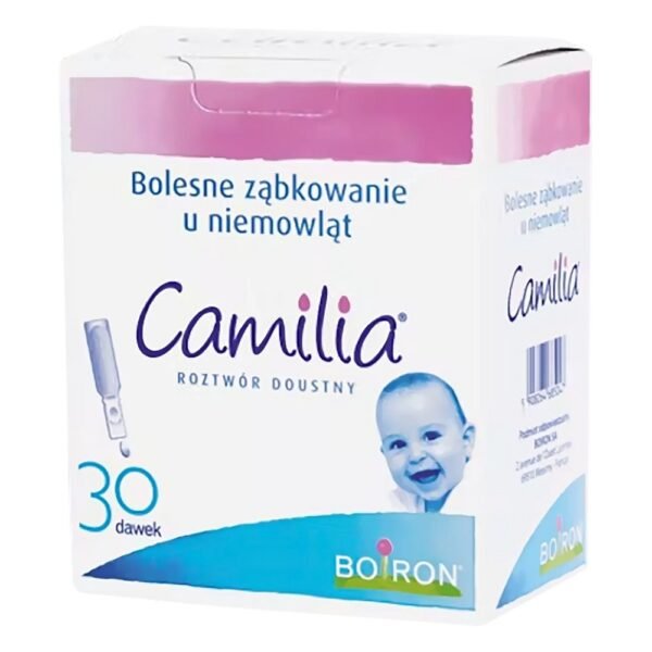 Camilia is a homeopathic medicinal product with therapeutic indications for painful teething in infants.