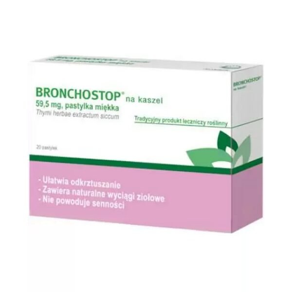 Bronchostop for cough is a traditional herbal medicinal product used to stimulate the expectoration of retained, thick mucus in the case of cough associated with a cold.