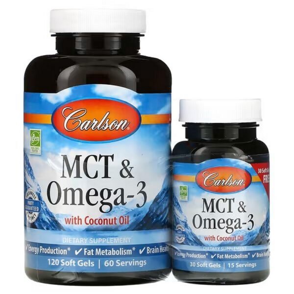 MCT and Omega-3 promote energy production and support heart, brain, vision and joint health.
