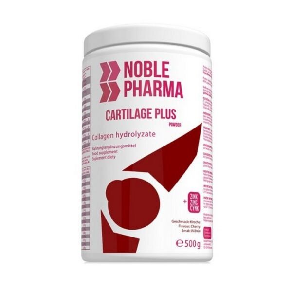The drug contains high-quality collagen hydrolyzate - 2400 mg per serving (4 g) and 9 vitamins, including vitamin C and B vitamins. Noble Pharma Cartilage Plus contains fructose.