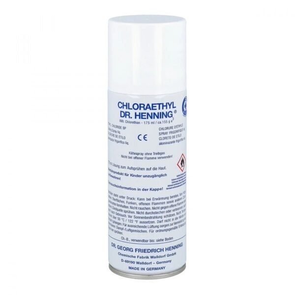 Used for local cold anesthesia (ice).