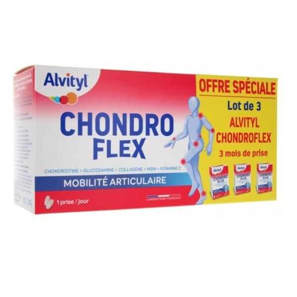 Govital Chondro Flex 60 Tablets on sale in our pharmacy bio, is a dietary supplement based on MSM, glucosamine and chondoitin used for age-related osteoarthritis pain and which promotes joint mobility.