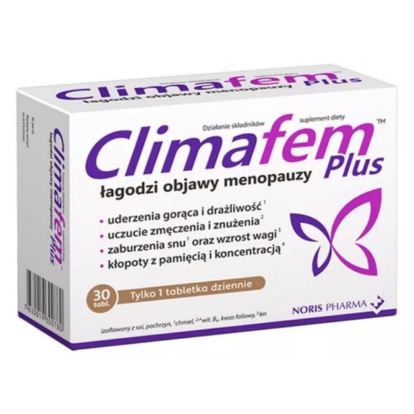 CLIMAFEM Plus – препарат, предназначенный для женщин в период менопаузы, который облегчает симптомы, типичные для этого периода, такие как:
