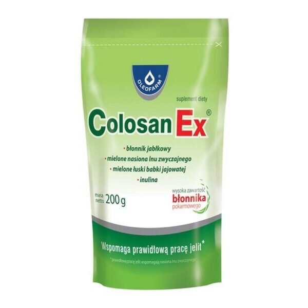 A dietary supplement containing a combination of plant ingredients of ground flax seeds, plantain husk, apple fiber and inulin. The product is intended for adults and children over 12 years of age.