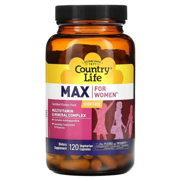 Multivitamin and multimineral complex that includes key nutrients for women’s health such as coenzymated B vitamins for energy metabolism