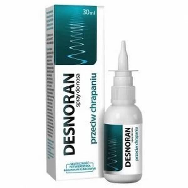 Medical device Desnoran nasal spray against snoring recommended for individuals who have a problem with snoring.