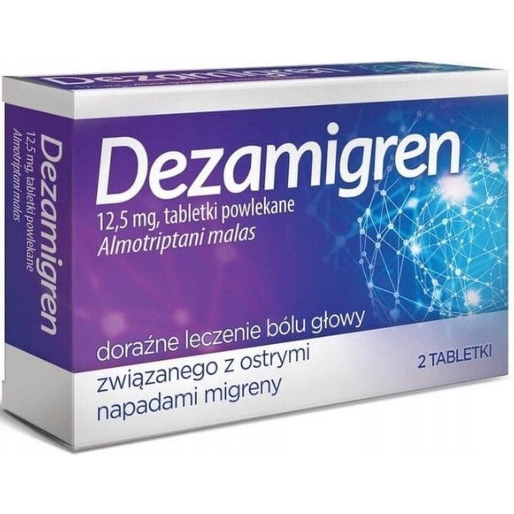 DEZAMIGREN 12.5MG, migraine medicine, 2 TABLETS