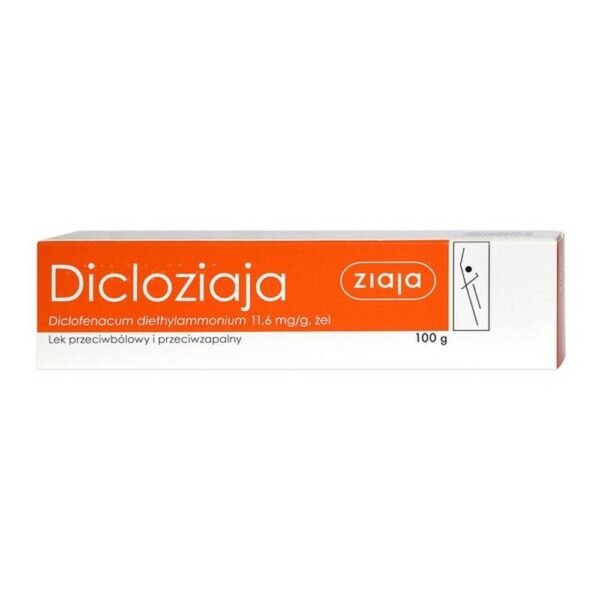 Dicloziaja is a drug in the form of a gel that contains diclofenac diethylammonium.
