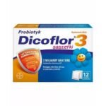 Dicoflor 3® sachets contain freeze-dried live cultures of Lactobacillus rhamnosus GG bacteria, enriching the intestinal microflora.
