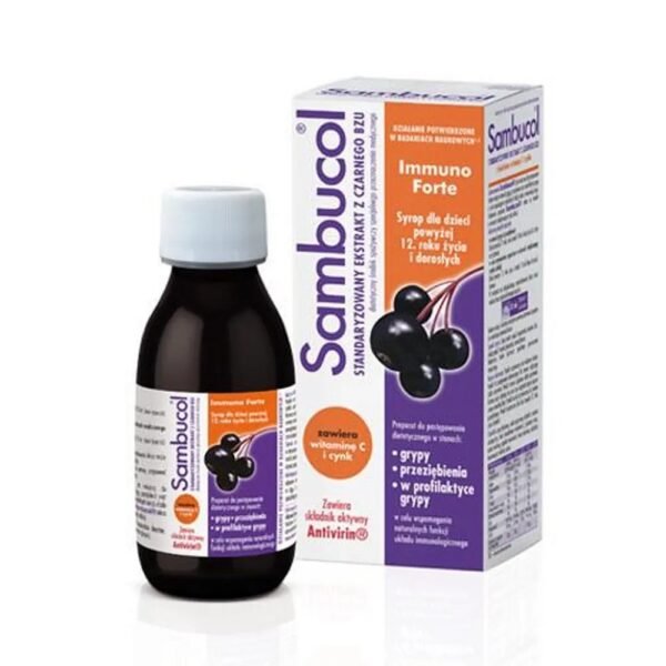Dietary supplement containing elderberry juice, vitamin C and zinc.