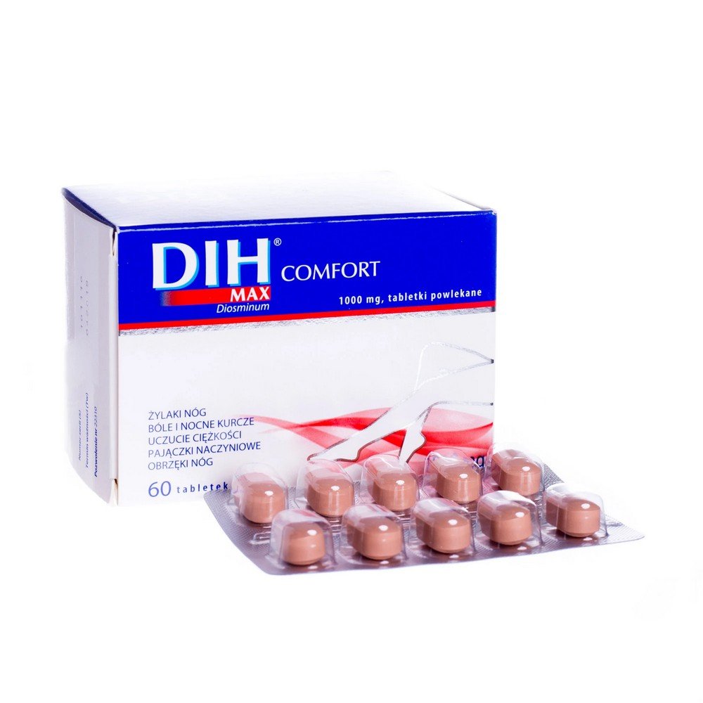 dih max comfort 1000mg 60 tablets Chronic venous insufficiency - Dih Max Comfort 1000mg 60 tablets