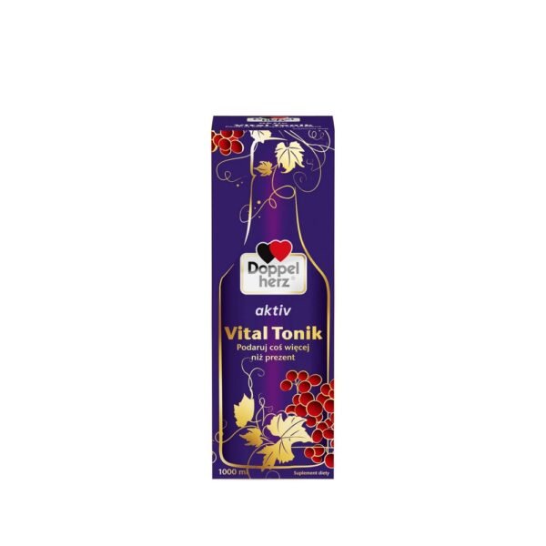 Vital Tonik contains high doses of biologically active flavonoids as well as vitamins and iron important for the functioning of the circulatory and nervous systems.