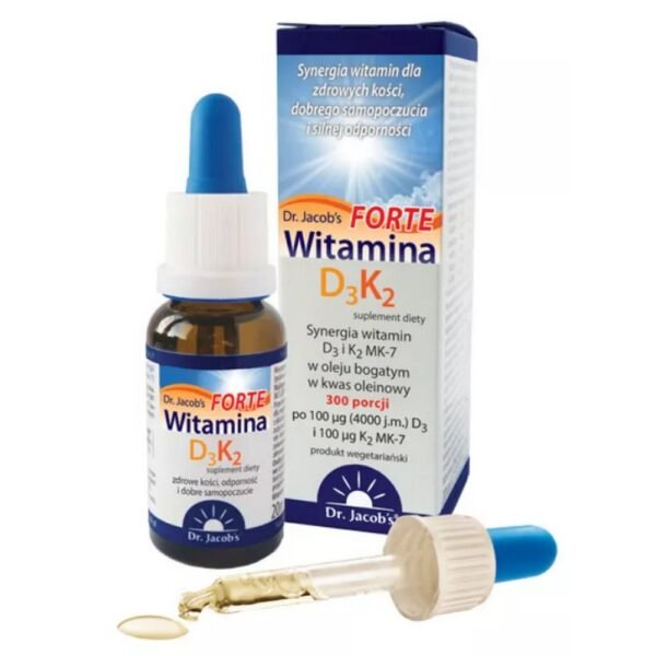 Vitamin D helps in the proper absorption and use of calcium and phosphorus and in maintaining healthy muscles, teeth and bones. Vitamin K helps maintain healthy bones and contributes to proper blood clotting. For appropriate daily dietary supplementation with the above-mentioned ingredients, it is recommended to use 1 to 2 drops of the preparation depending on age and needs.