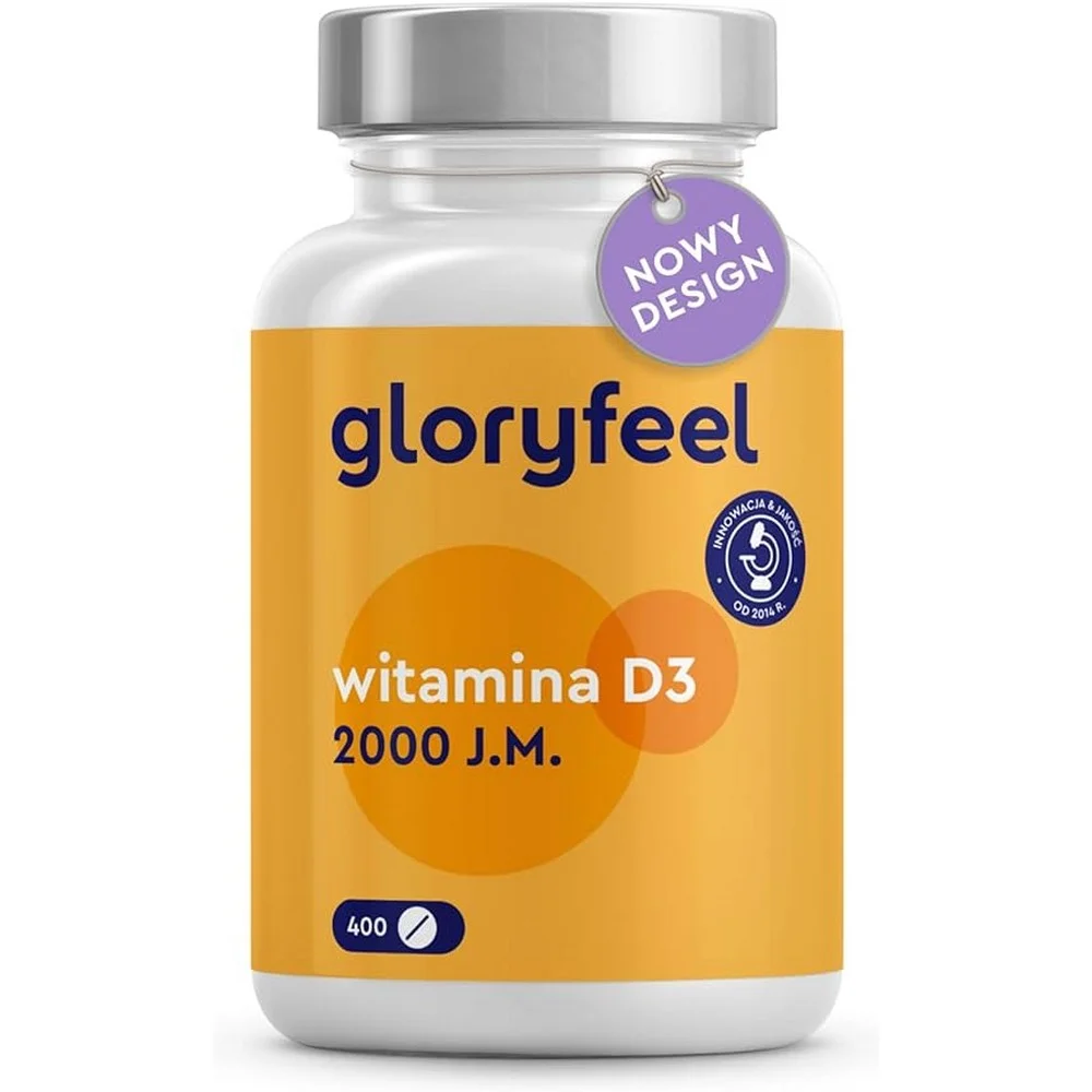 ODWIEDŹ SKLEP GLORYFEEL,VITAMIN D3 2000 IU - 400 TABLETS (13 MONTHS)