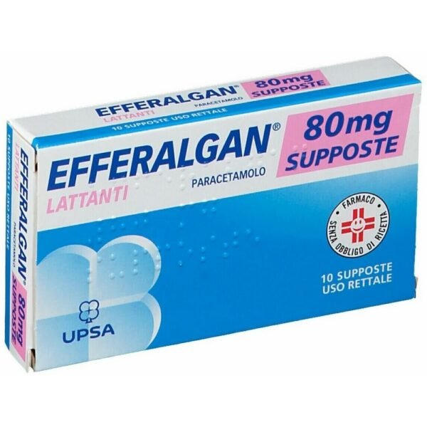 Efferalgan Infants 80 mg, 10 suppositories