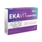 EkaMedica Ekavit Chrypka - dietary supplement in the form of blackcurrant lozenges, containing Icelandic lichen extract, eucalyptus oil and vitamin A.