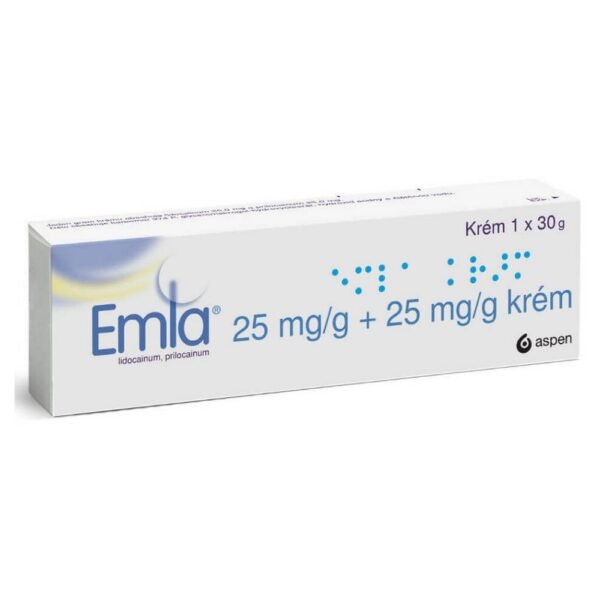 La crema Emla se aplica sobre la piel para aliviar el dolor antes de la inyección con aguja y antes de procedimientos quirúrgicos menores.