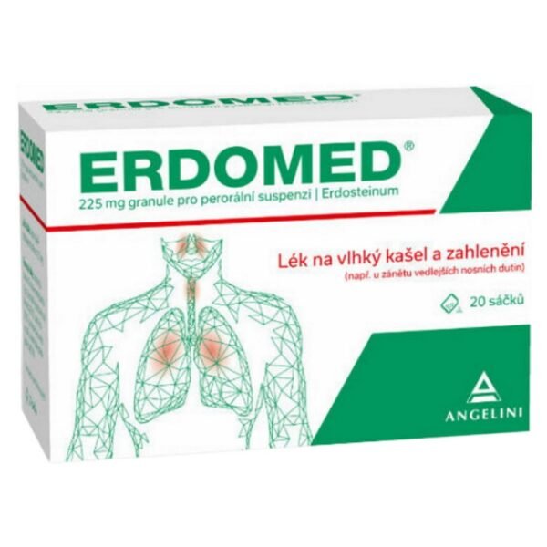 The drug contains the medicinal substance erdosteine, which reduces the viscosity of mucus in the bronchi, which facilitates coughing.