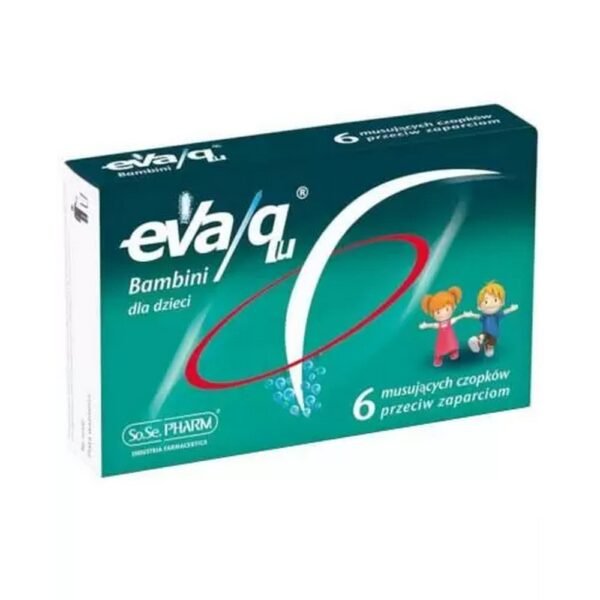 Eva/qu Bambini, anti-constipation suppositories for children.